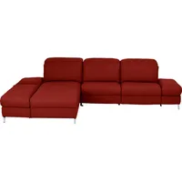 Himolla Ecksofa, Dunkelrot, Leder, Echtleder, Longlife-Leder, 3,5-Sitzer, Ottomane links, L-Form, 319x213 cm, Blauer Engel, Goldenes M, Emas, erweiterbar, Typenauswahl, Lederauswahl, Stoffauswahl, Sitzqualitäten, seitenverkehrt erhältlich, Bettfunktion Hocker Rücken echt, individuell planbar, Wohnzimmer, Sofas & Couches, Wohnlandschaften, Ecksofas