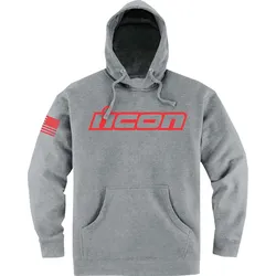 Icon Clasicon 2023 Hoodie, grau-rot, Größe M
