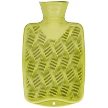 Fashy kleine Wärmflasche mit 3D Oberfläche, 0,8 L, 6404, Grün