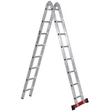 Euroline Alu-Klappleiter 2 x 8 Sprossen (3170108)