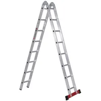 Euroline Alu-Klappleiter 2 x 8 Sprossen (3170108)