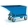 FETRA Muldenkipper Stahl 250 l blau mit Ablasshahn