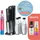 Sodastream Crystal 3.0 schwarz + 3 Glaskaraffen + Zylinder + 2 Sirups