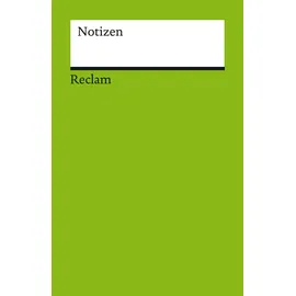 Reclam Philipp Jun. Notizbuch Reclam A6 grün blanko