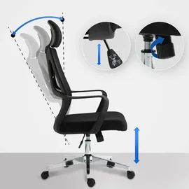 CLP Kanab Ergonomisch Schwarz