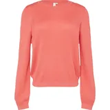QS Strickpullover mit Struktur Orange XL