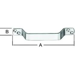 VORMANN Handgriff gelocht, L 200mm Stahl, verzinkt