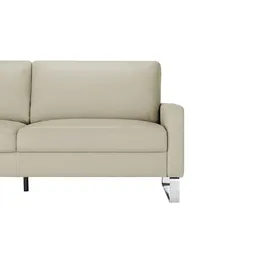 Max Schelling Ledersofa 2-Sitzer Creme