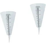 Supvox 2St Regenmesser im Freien digitaler Regenmesser Hof Regenmesser messbecher Landwirtschaft messwerkzeuge durchsichtig Gartengeräte exstel rain Gauge schüppe Niederschlagsmesser Glas