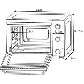 CONTINENTAL EDISON CEMF35B4 Schwarz