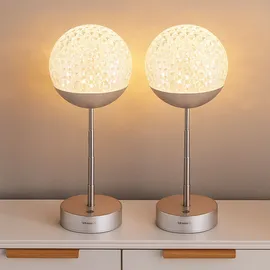 GLOBO Tischleuchte Silber 2 St.