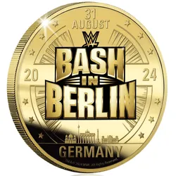 WWE Lizenzprägung Bash in Berlin - mit Gold veredelt