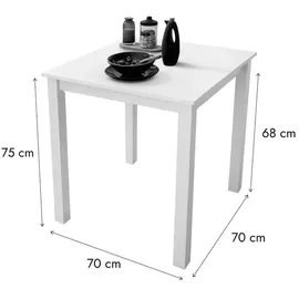 woodroom Kota 70 x 75 x 70 cm weiß