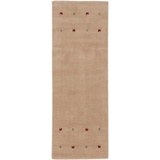 carpetfine Wollteppich Gabbeh Uni, rechteckig, Höhe: 15 mm, reine Wolle, handgewebt, Gabbeh Loom Tiermotiv, auch als Läufer beige