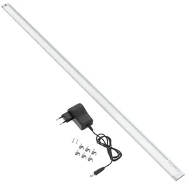 Telefunken LED Unterbauleuchte 201604TF, LED fest integriert, 2700K - Extra-Warmweiß, Unterbauleuchte 10W 1100lm 4000K 87,3x2,9x1cm silberfarben