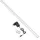 Telefunken LED Unterbauleuchte 201604TF, LED fest integriert, 2700K - Extra-Warmweiß, Unterbauleuchte 10W 1100lm 4000K 87,3x2,9x1cm silberfarben