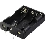 TRU Components TC-13220536 Batteriehalter 3x Mignon (AA) Kontaktpole (L x B x H) 60 x 48 x 16 mm