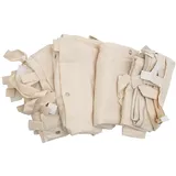 Mendler Seitenwand für Pergola HWC-A22 4 Stück 3 x 3 m Creme