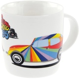 BRISA VW Collection - Volkswagen Käfer Beetle Kaffee-Tee-Tasse-Becher-Haferl für Zuhause, Camping & Outdoor (Stripes)