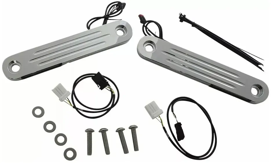 Custom Dynamics Probeam® Dynamic StripsTM V2 Harley Davidson 06-13 Flht Blinker Für Motorräder - Chrome - One Size