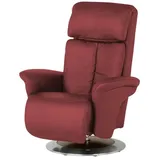 HIMOLLA Sessel 7418 Leder 81 x 111 x 95 cm Rot elektrisch