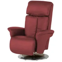 HIMOLLA Sessel 7418 Leder 81 x 111 x 95 cm Rot elektrisch