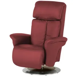 HIMOLLA Sessel 7418 Leder 81 x 111 x 95 cm Rot elektrisch