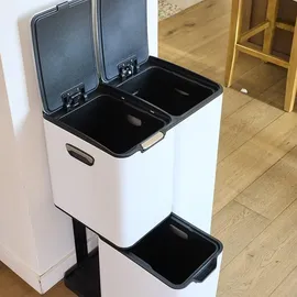 Kitchen Move Treteimer 60 l Weiß
