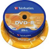 Verbatim DVD-R 4,7GB 16x 25er Spindel (43522)