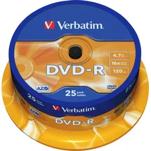 Verbatim DVD-R 4,7GB 16x 25er Spindel (43522)