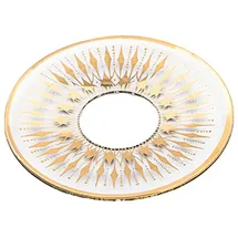 Wiedemann Kerzenmanschette Goldrand Weihnachten Glas