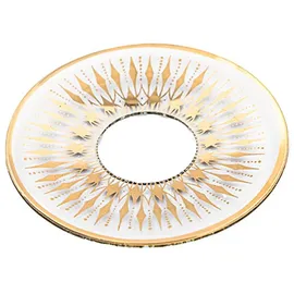Wiedemann Kerzenmanschette Goldrand Weihnachten Glas
