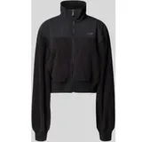 Tommy Hilfiger Regular Fit Sweatjacke aus Fleece, Black, XS