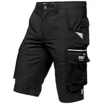 Puma Workwear Precision X - Kurze Arbeitshose Herren - Robuste & Flexible Arbeitsshorts - Viele Taschen und Bequeme Passform - Ideal für Handwerk Heimwerk und Baugewerbe - Schwarz - Gr. 64 - 64