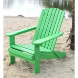 Dandibo - Strandstuhl Holz Grün Gartenstuhl Klappbar Adirondack Deckchair