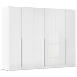 otto home Drehtürenschrank OTTO HOME "Kleiderschrank Schrank Garderobe AGORDO TOPSELLER Schlafzimmer", weiß (alpinweiß, hochglanz weiß), B:271cm H:210cm T:54cm, Holzwerkstoff, Schränke, Drehtürenschrank, durchdachte Innenausstattung, in 7 Breiten und 2 Höhen MADE