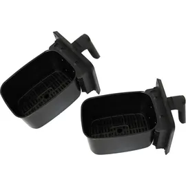 DESKI Doppel Heißluftfritteuse 8L schwarz