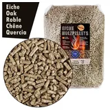 Flameup Holzpellets Buche Eiche Pellets 15 kg 30 kg Grill Smoker Pizzaofen Rauch BBQ Holz, 15 kg