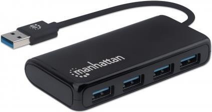 Manhattan 4-Port USB 3.2 Gen 1 Hub - Hub - 4 x USB 3.2 Gen 1 - Desktop
