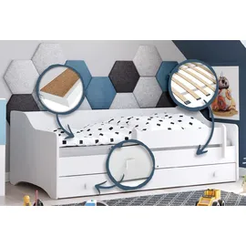 Kids Collective Jugendbett 80 x 180 cm Holz weiß