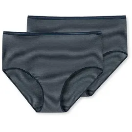 SCHIESSER Damen 2 Pack Midi Slip Unterwäsche - Modal Essentials, Nachtblau_162893, 40 - 40