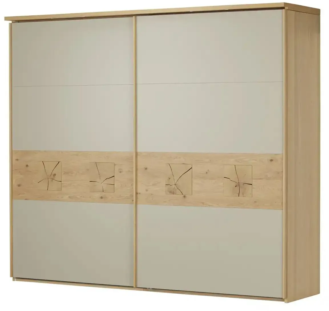 SCHÖNER WOHNEN Kollektion Schwebetürenschrank  Multiline ¦ beige ¦ Maße (cm): B: 270,6 H: 235,6 T: 69.5