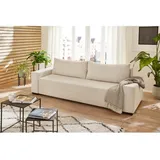 SUN GARDEN Sun garden, SO210/TRIER Schlafsofa mit Stauraumfunktion und Kissen Cord natur (Bettsofa)