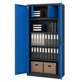 Jan Nowak Metallschrank Aktenschrank 185 x 90 x 45 cm Blau