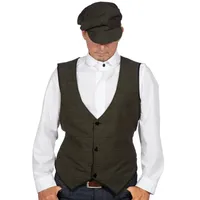 Metamorph Kostüm 20er Jahre Hemd weiß, Klassisches Herrenhemd im Schnitt der 20s weiß 54