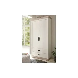 Möbel Kraft Stauraumschrank 107 x 201 x 38,0 cm weiß