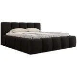 Mirjan24 Polsterbett Schwarz, Textil, Rechteckig, 140x200 cm, Schlafzimmer, Betten, Polsterbetten