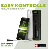 Outdoorchef Grillthermometer 1 Temperaturfühler Kunststoff schwarz