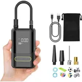 6000mah Akku-luftpumpe – 150psi Tragbarer Kompressor – Digitales Lcd-display – Schnelles Aufpumpen Für Autos, Fahrräder, Motorräder Und Bälle