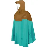 normani Regenponcho Regenponcho Sohra Wasserdichter Fahrradponcho mit Kapuze und Sichtfenster braun S/M